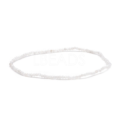 Natural Rainbow Moonstone Beaded Stretch Bracelet BJEW-JB08484-07-1