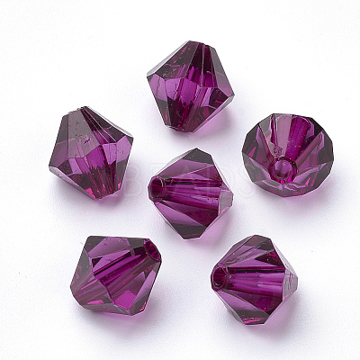 Transparent Acrylic Beads TACR-S146-8mm-24-1