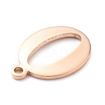 PVD Vacuum Plating  304 Stainless Steel Charms STAS-H112-O-RG-1