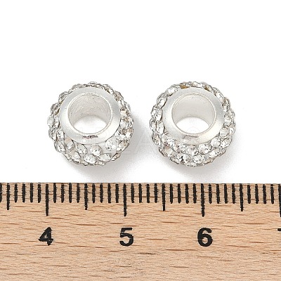 Alloy Rhinestone Clay Pave Beads ALRI-D300-03S-08-1