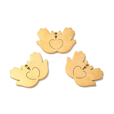 Ion Plating(IP) 304 Stainless Steel Pendants STAS-A080-21G-1