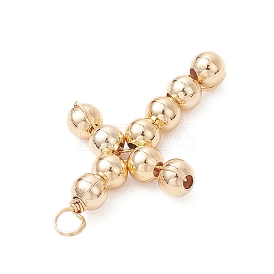 Brass Beaded Pendants PALLOY-JF04054-01-1