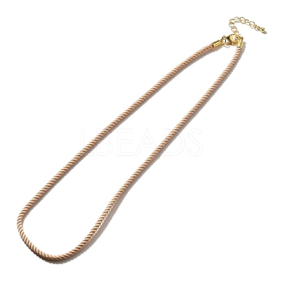 Nylon Milan Cord Necklace Making MAK-M028-01G-18-1