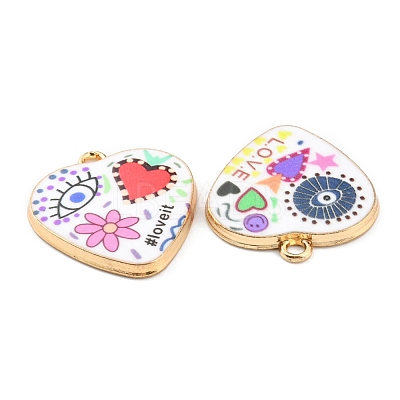 Printed Alloy Pendants ENAM-D051-13G-1