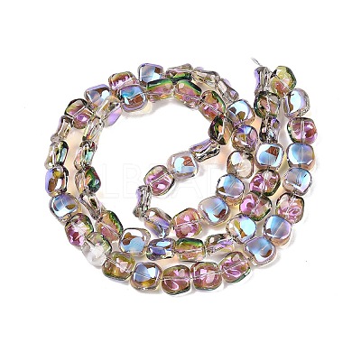 Electroplate Glass Beads Strands EGLA-N012-07S-1