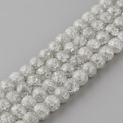 Synthetic Crackle Quartz Beads Strands GLAA-S134-6mm-09-1