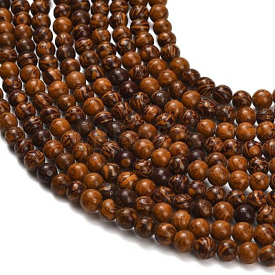 Natural Miriam Stone Beads Strands G-G0003-C05-4mm-1