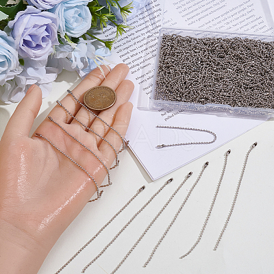200Pcs Iron Hanging Tag Chains FIND-SP0005-63-1