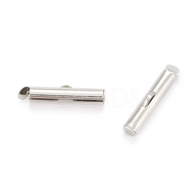 Iron Slide On End Clasp Tubes X-IFIN-R212-2.0cm-P-1