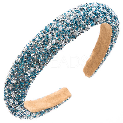 Pearl Rhinestone Hair Bands PW-WG74982-04-1