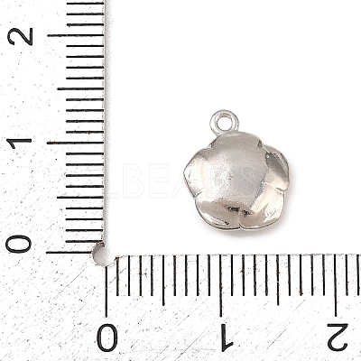 Brass Micro Pave Clear Cubic Zirconia Charms KK-G544-07P-01-1