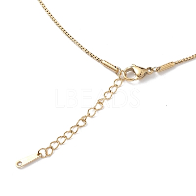 Clear Cubic Zirconia Religion Pendant Necklace NJEW-F307-01E-1