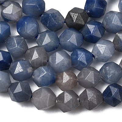 Natural Blue Aventurine Beads Strands G-Z119-A38-01-1
