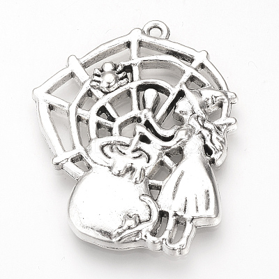 Tibetan Style Alloy Pendants TIBE-S311-15AS-LF-1