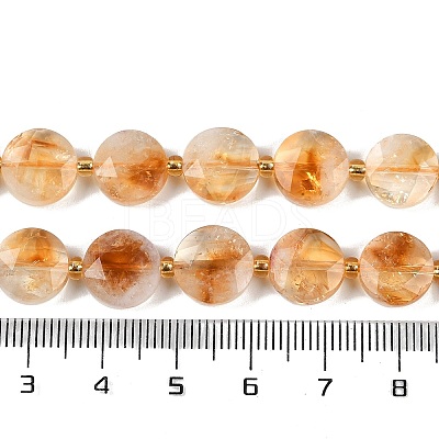 Natural Citrine(Heated) Beads Strands G-C116-A58-01-1