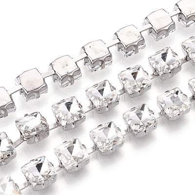 Iron Rhinestone Cup Chains CH-T006-07A-1