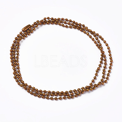 Iron Ball Bead Chains CH-E002-2.4mm-Y07A-1