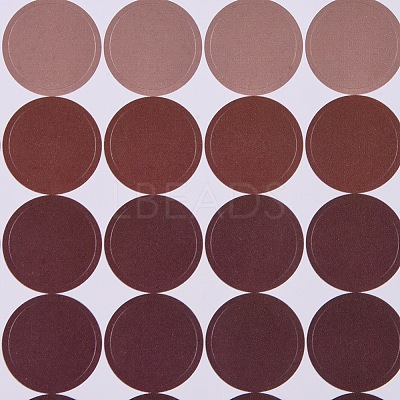 Polka Dot Pattern Decorative Labels Stickers DIY-L037-A02-1