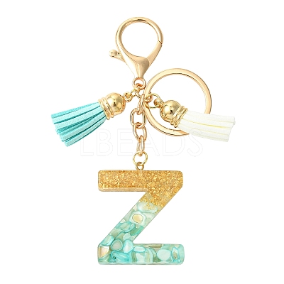 Transparent Epoxy Resin Pendant Keychains KEYC-FS00022-26-1