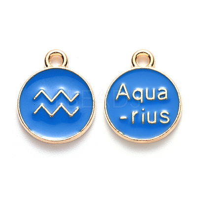 Alloy Enamel Pendants X-ENAM-S124-01A-02J-1