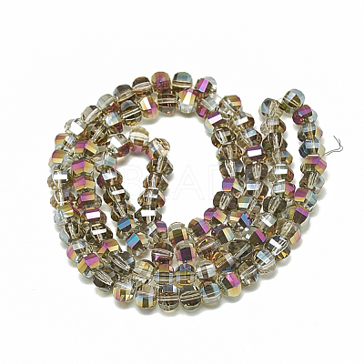 Electroplate Glass Beads Strands EGLA-Q094-A10-1