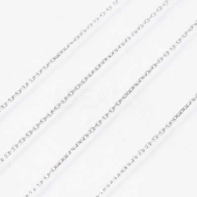Non-Tarnish 3.28 Feet 304 Stainless Steel Cable Chains X-CHS-D004-01P-1