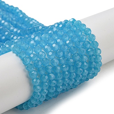 Imitation Jade Glass Beads Stands EGLA-A035-J4mm-D07-1