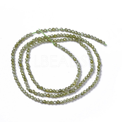 Cubic Zirconia Beads Strands G-F596-48B-3mm-1