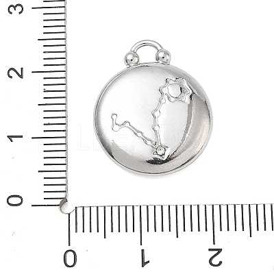 12 Constellations 304 Stainless Steel Pendants STAS-F354-01P-07-1