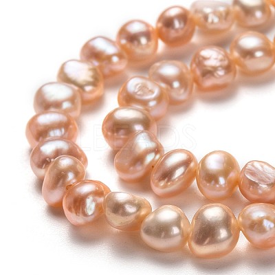 Natural Cultured Freshwater Pearl Beads Strands PEAR-L033-45C-01-1