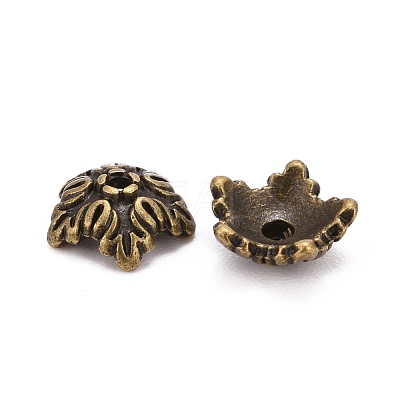 Tibetan Style Bead Caps TIBEB-A24621-AB-FF-1