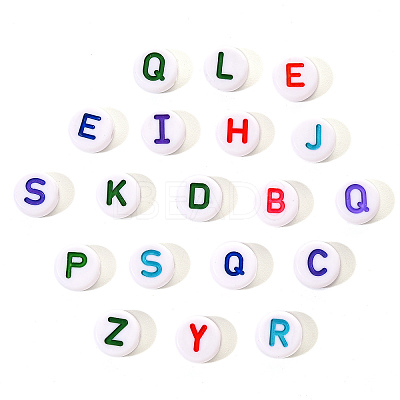 Opaque White Acrylic Beads SACR-YW0001-23-1