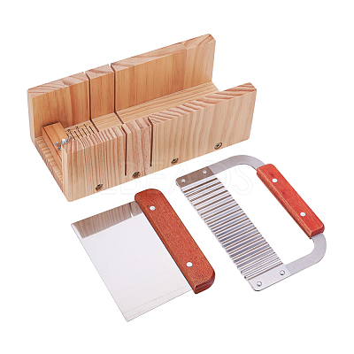 Wood Loaf Soap Cutter Tool Sets DIY-WH0109-01-1