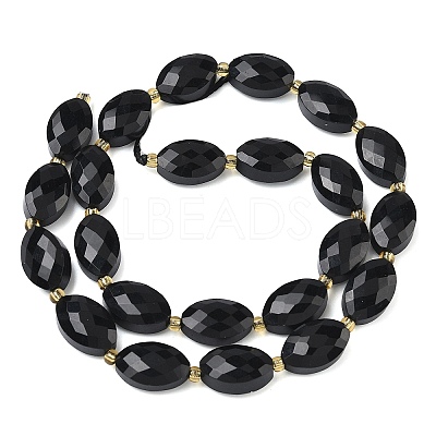 Natural Obsidian Beads Strands G-A295-A08-01-1