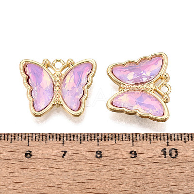 Alloy Glass Pendants GLAA-T023-41KCG-04-1