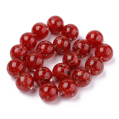 Handmade Gold Sand Lampwork Beads LAMP-S194-008C-06-1