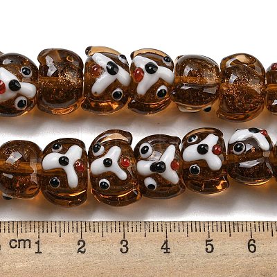 Handmade Lampwork Beads Strands LAMP-L079-03-1
