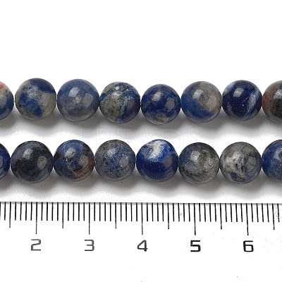 Natural Sodalite Beads Strands GSR8mmC013-1-1