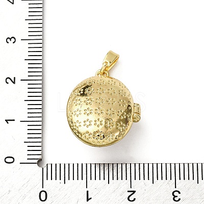 Brass Enamel Locket Pendants X-KK-F912-05C-G-1