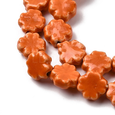 Handmade Porcelain Beads Strands PORC-K010-05G-1