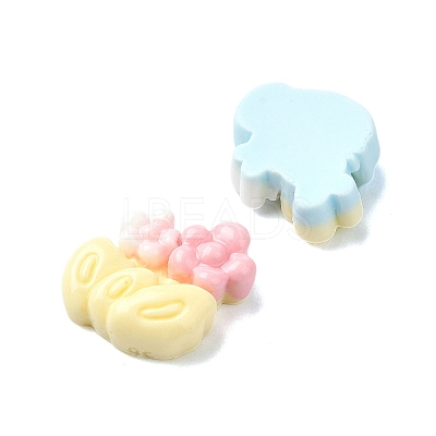Macaron Color Opaque Resin Decoden Cabochons CRES-Q221-02K-1