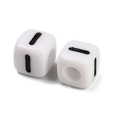 Opaque Acrylic Beads OACR-S076-01I-1
