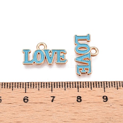 Valentine's Day Theme Alloy Enamel Pendants ENAM-T020-50D-07-1