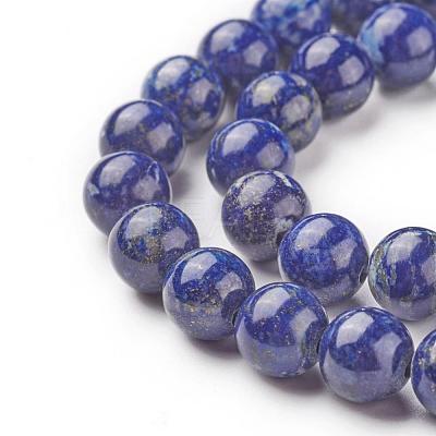 Natural Lapis Lazuli Bead Strands G-G953-02-8mm-1