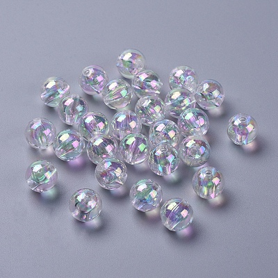 Eco-Friendly Transparent Acrylic Beads X-PL735-2-1