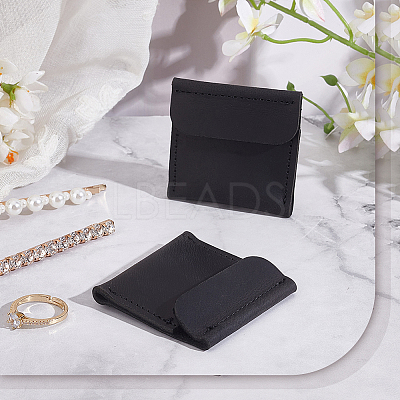 Cowhide Ring Storage Bags ABAG-WH0031-36A-1