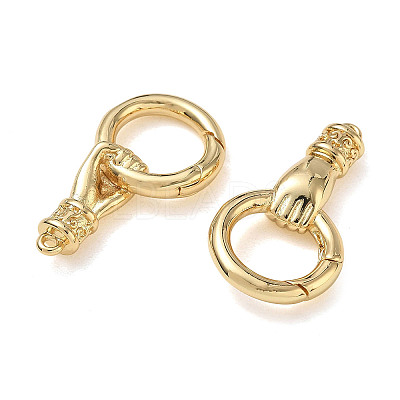 Brass Spring Gate Clasps
KK-CBA50B0-36G-1