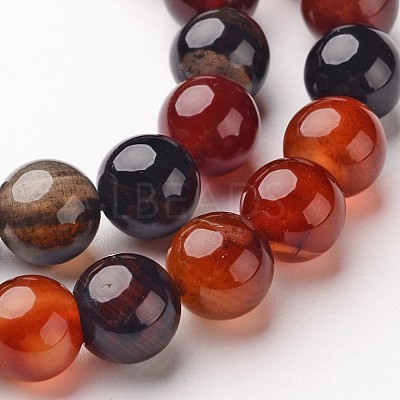 Natural Agate Beads Strands G-D845-02-8mm-1