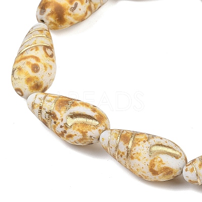 Czech Pressed Glass Beads GLAA-I061-49B-1