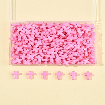 200Pcs Opaque Acrylic Beads SACR-FS0001-39B-1